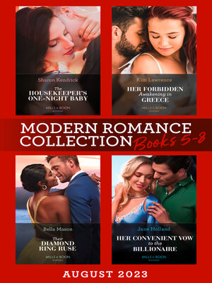 cover image of Modern Romance August 2023 Books 5-8